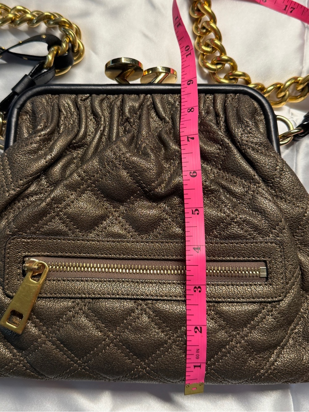 Marc Jacobs Vintage 2010 Archive Metallic Bronze Little Stam Bag - Picture 16 of 17
